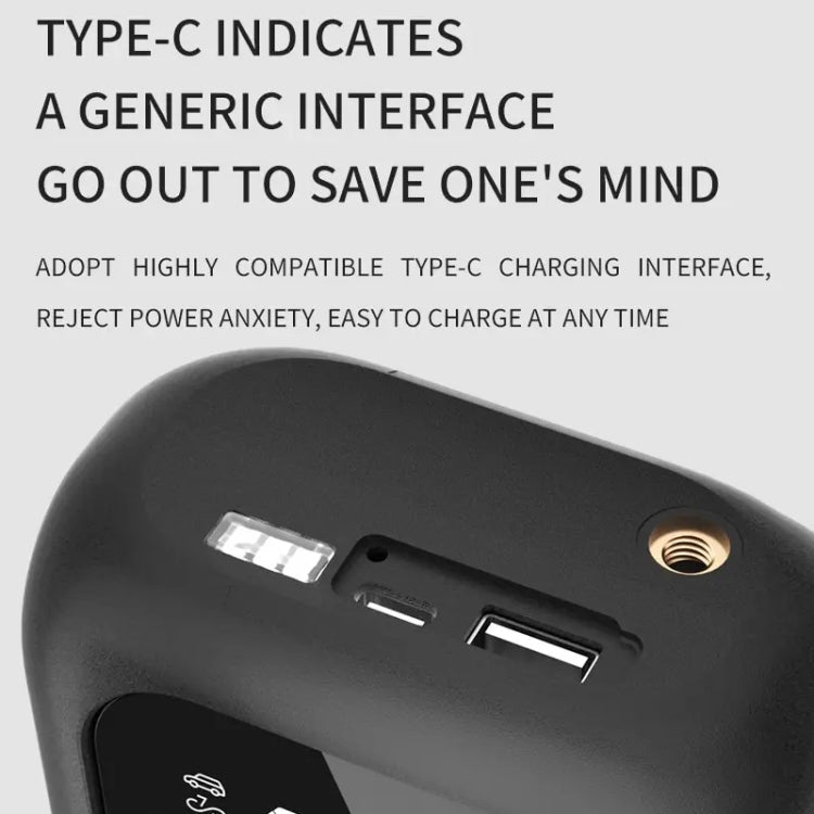 Multifunctional Portable Car Electric Wireless Tire Inflator Pump, Mechanical Button, Touch Screen Button