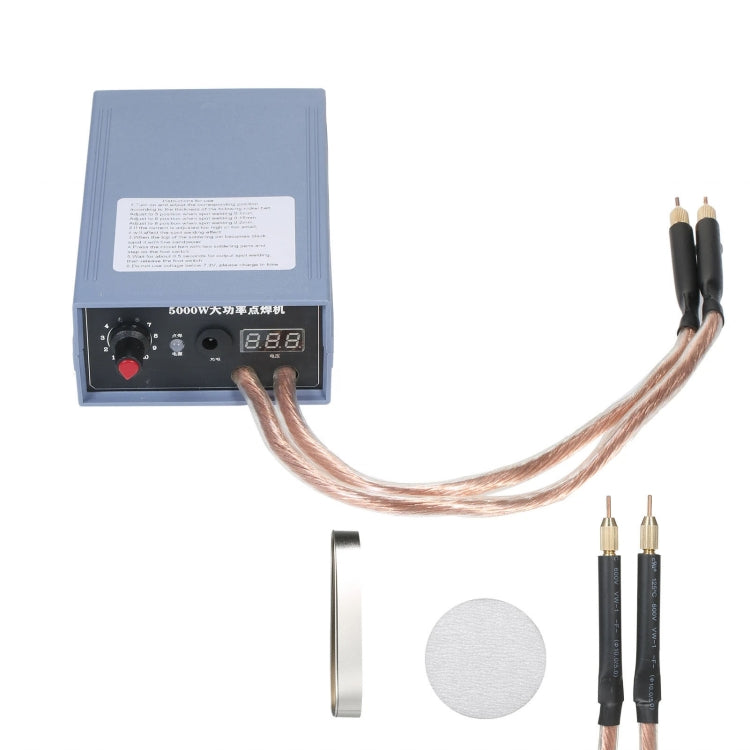 Portable 18650 Battery Spot Welder 5000W High Power Handheld Spot Welding Machine, Footswitch Version EU Plug, Automatic Version EU Plug, Footswitch Version US Plug, Automatic Version US Plug