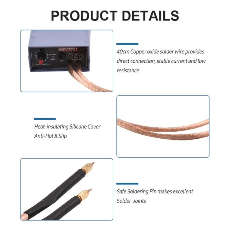 Portable 18650 Battery Spot Welder 5000W High Power Handheld Spot Welding Machine, Footswitch Version EU Plug, Automatic Version EU Plug, Footswitch Version US Plug, Automatic Version US Plug