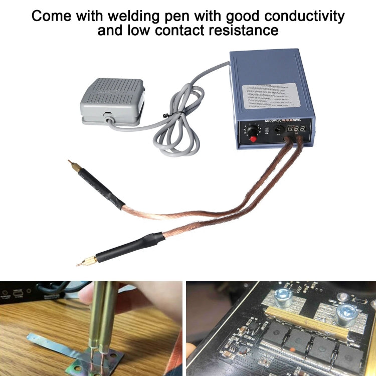 Portable 18650 Battery Spot Welder 5000W High Power Handheld Spot Welding Machine, Footswitch Version EU Plug, Automatic Version EU Plug, Footswitch Version US Plug, Automatic Version US Plug