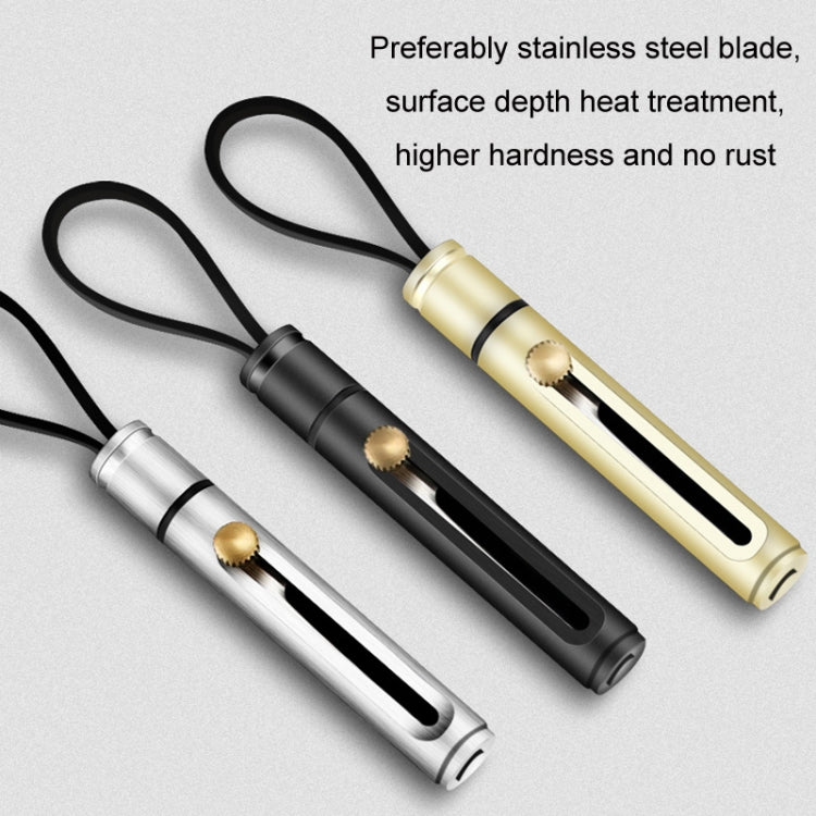 Mini Outdoor Portable Multi-functional Detachable Express Keychain, Black, Silver, Golden