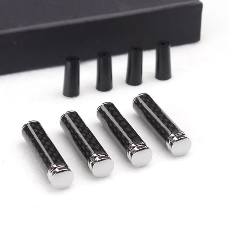 Carbon Fiber Door Interior Deadbolt Trim Cover, 4pcs/set