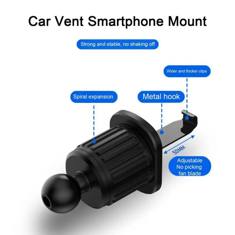 Car Air Outlet Rotating Spiral Hook Tail Clip Mobile Phone Holder