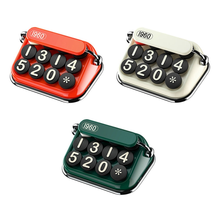 Bbdd Vintage Typewriter Temporary Parking License Plate Car Moving Phone Number Plaque