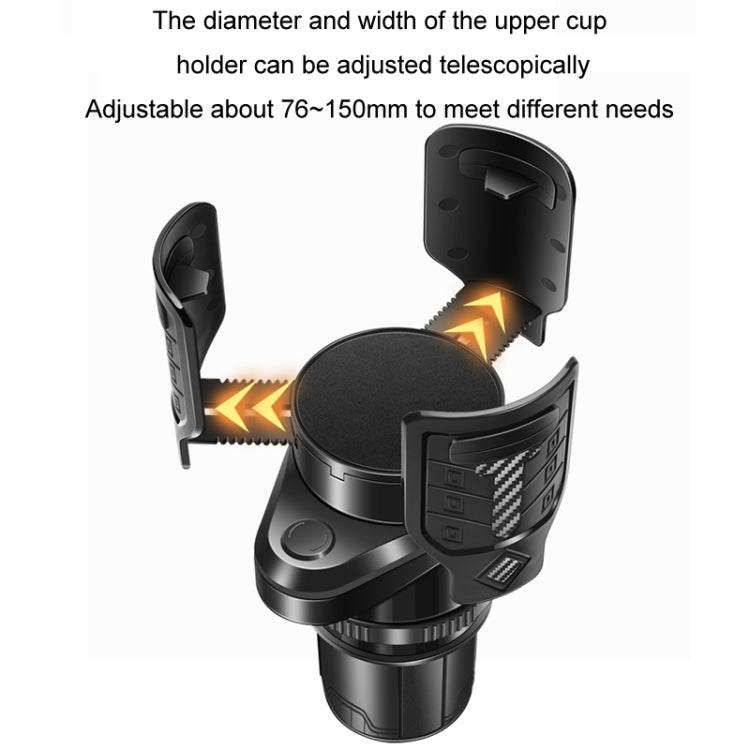 Carbon Fiber Multifunctional Car Modified Water Cup Holder Ashtray
