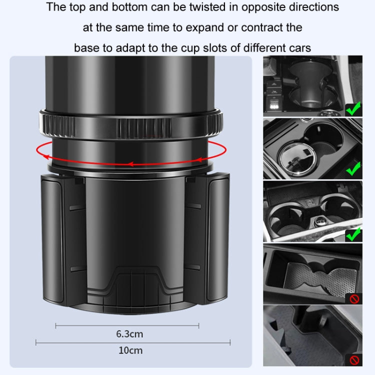 Carbon Fiber Multifunctional Car Modified Water Cup Holder Ashtray