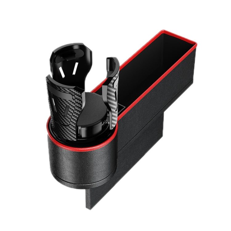 Car Seat Gap Storage Box Car Water Cup Holder Ashtray, Left Black Red, Left Carbon Fiber, Left Brown, Left Beige, Left Black, Right Black Red, Right Carbon Fiber, Right Brown, Right Beige, Right Black