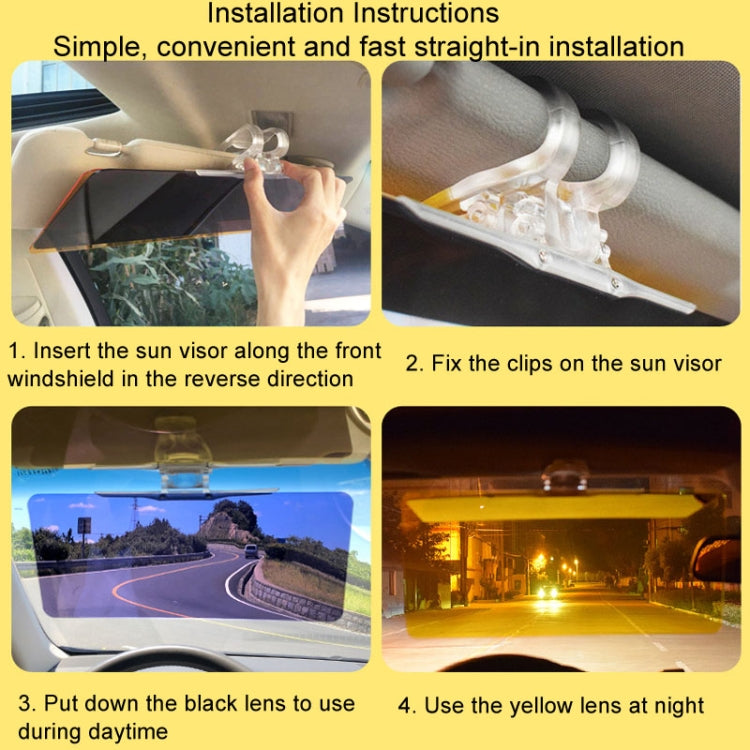 SHUNWEI SD-2301 Car Sun Visor Day Night Anti Glare Visor Adjustable Visor Protection, SD-2301