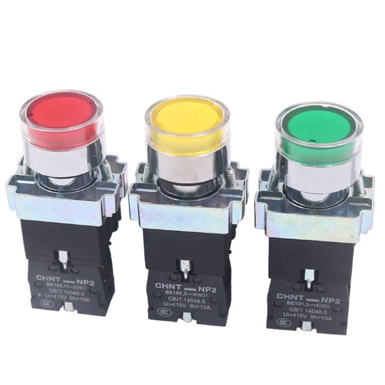 Pushbutton Switches With LED Light Silver Alloy Contact Push Button, CHINT NP2-BW3463/24V 2 NO, CHINT NP2-BW3462/220V 1 NC, CHINT NP2-BW3463/220V 2 NO, CHINT NP2-BW3361/24V 1 NO, CHINT NP2-BW3363/24V 2 NO, CHINT NP2-BW3361/220V 1 NO                    ...