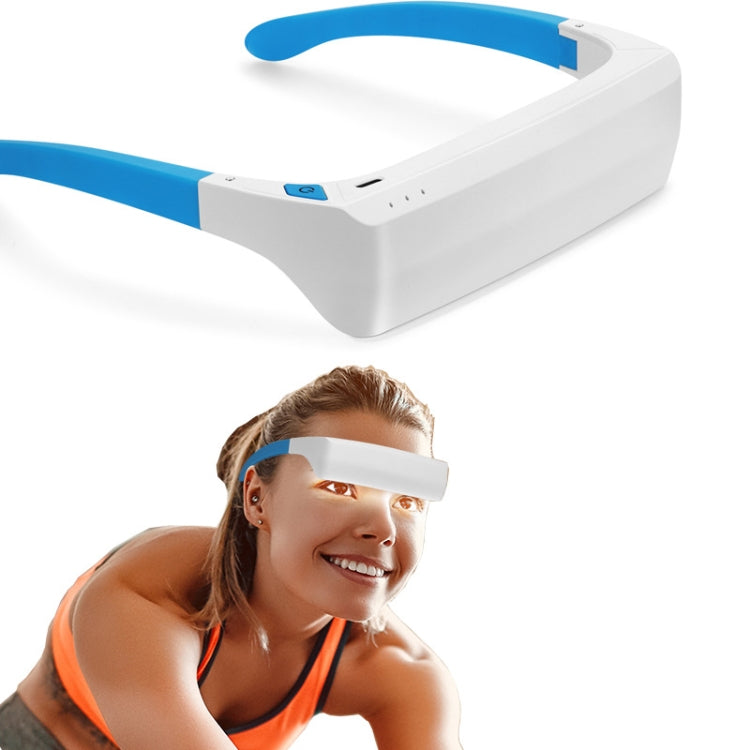 SAD Light Therapy Glasses Wearable UV-Free Blue & White LED Light Therapy Lamp, English Version, Japanese Version