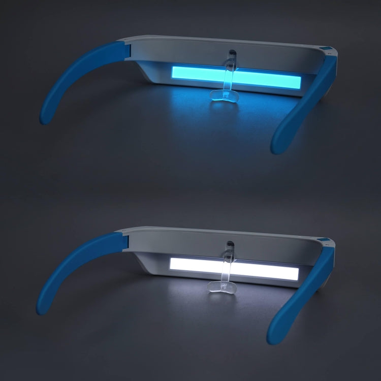 SAD Light Therapy Glasses Wearable UV-Free Blue & White LED Light Therapy Lamp, English Version, Japanese Version