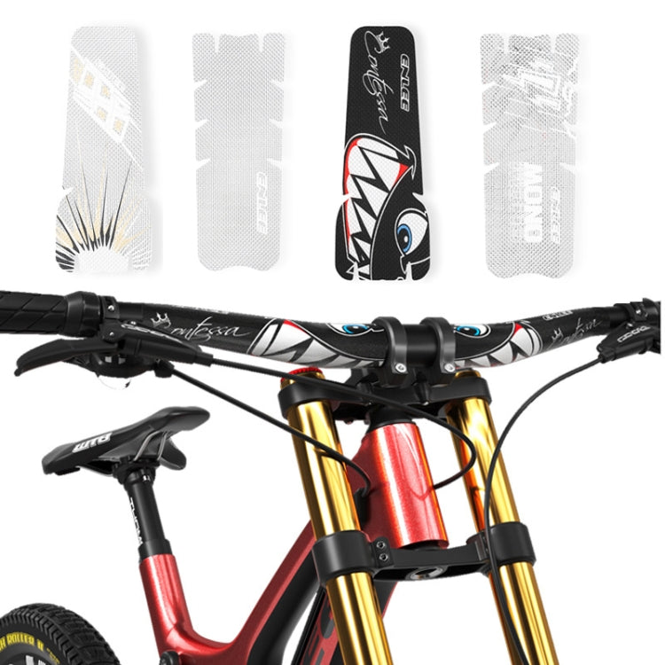 ENLEE EM2201 2pcs /Set Bicycle Crank Protective Covers Universal Decoration For Mountain And Road Bikes, Shark, Transparent, Flash, Explosion