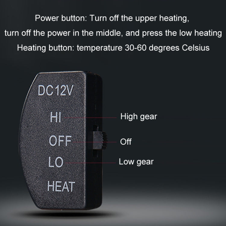 12V Car Winter Electric Heating Short Plush Seat Cushion, Black, Beige, Gray, Brown