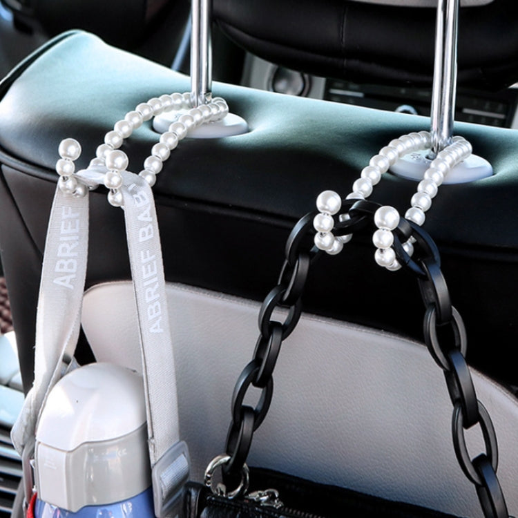 Stainless Steel Pearl Multifunctional Car Seat Back Hook