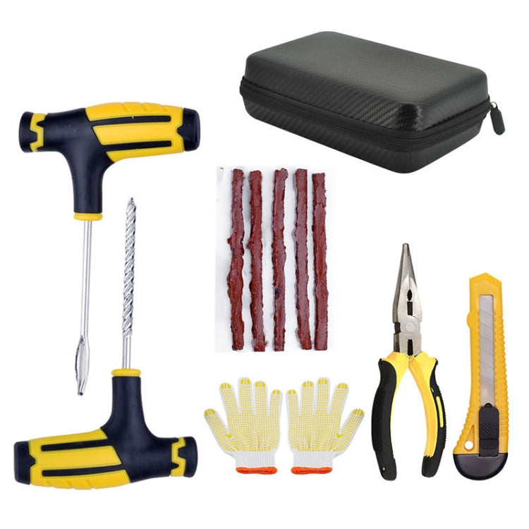 Automotive Vacuum Tire Repair Tool Car Tire Patching Instrument Set, 4pcs, 6pcs, 7pcs, 7pcs-1, 8pcs, 10pcs, 10pcs-1