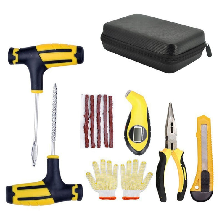 Automotive Vacuum Tire Repair Tool Car Tire Patching Instrument Set, 4pcs, 6pcs, 7pcs, 7pcs-1, 8pcs, 10pcs, 10pcs-1