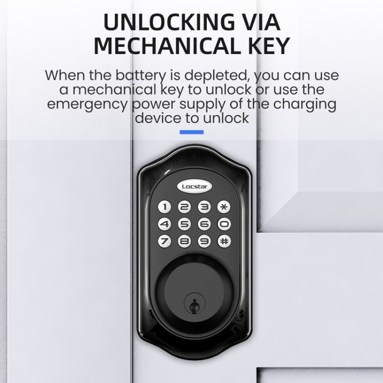 C88 Bluetooth Remote Tuya Automatic Smart Electronic Password Door Lock, C88 Black