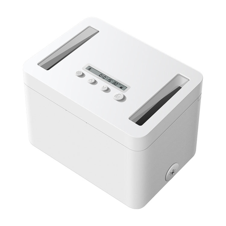 Vaydeer Metal Timed Self-Control Phone Lock Box With Child Lock And LED Display, Small White