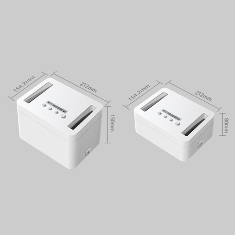 Vaydeer Metal Timed Self-Control Phone Lock Box With Child Lock And LED Display, Small White
