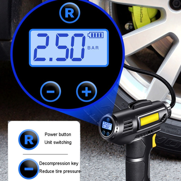 Portable Multifunctional Car Inflator Automobile Tire Pneumatic Pump, Wired Pointer, Wired Digital, Wireless Digital