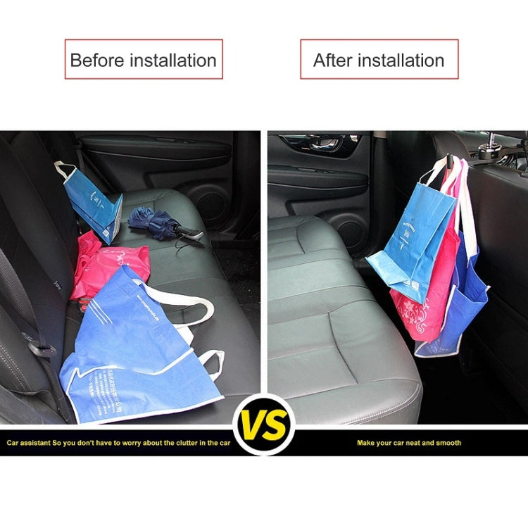Car Back Seat Double Hook Phone Holder, Silver, Blue, Red