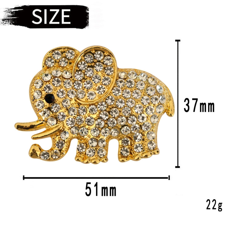 Metal Rhinestone Elephant Car Air Vent Aromatherapy Clip