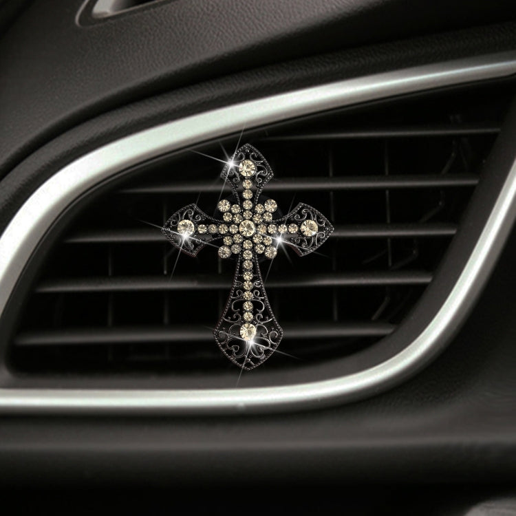 Metal Cross Car Air Outlet Decorative Aromatherapy Clip