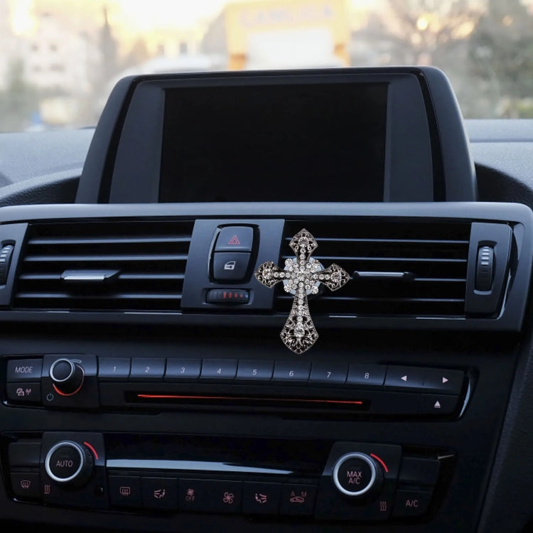 Metal Cross Car Air Outlet Decorative Aromatherapy Clip