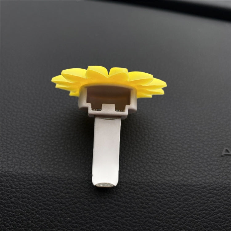 Sunflower Car Air Vent Aromatherapy Decorative Clip, Small Sunflower, Large Sunflower, Small Smile Face, Large Smile Face