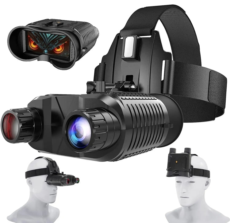 Head-Mounted Night Vision Device Binocular Digital 2.7 Inch Screen Outdoor Infrared Night Vision Telescope, NV8160
