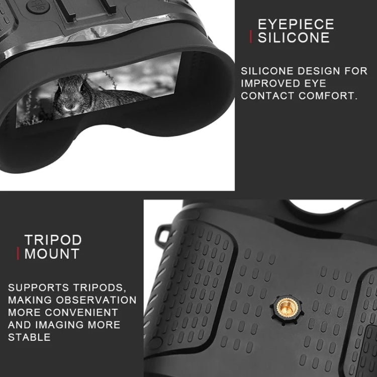 Head-Mounted Night Vision Device Binocular Digital 2.7 Inch Screen Outdoor Infrared Night Vision Telescope, NV8160