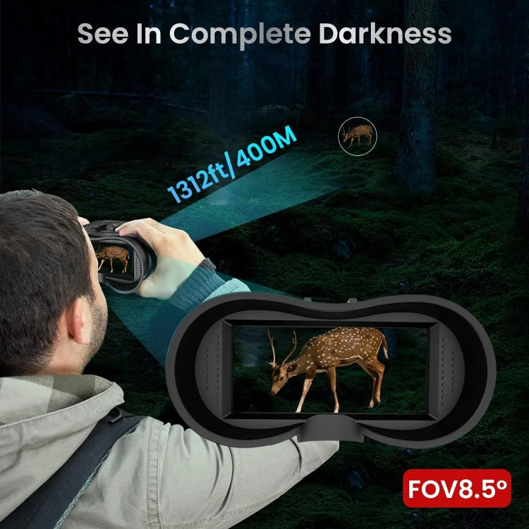Head-Mounted Night Vision Device Binocular Digital 2.7 Inch Screen Outdoor Infrared Night Vision Telescope, NV8160
