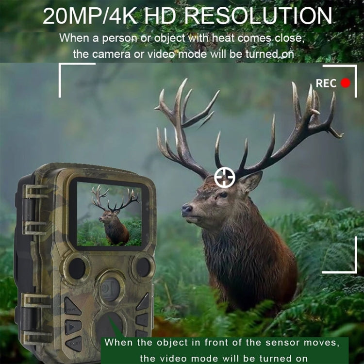 H5812 4K HD Outdoor Night Vision Monitor Animal Infrared Induction Hunting Camera, H5812