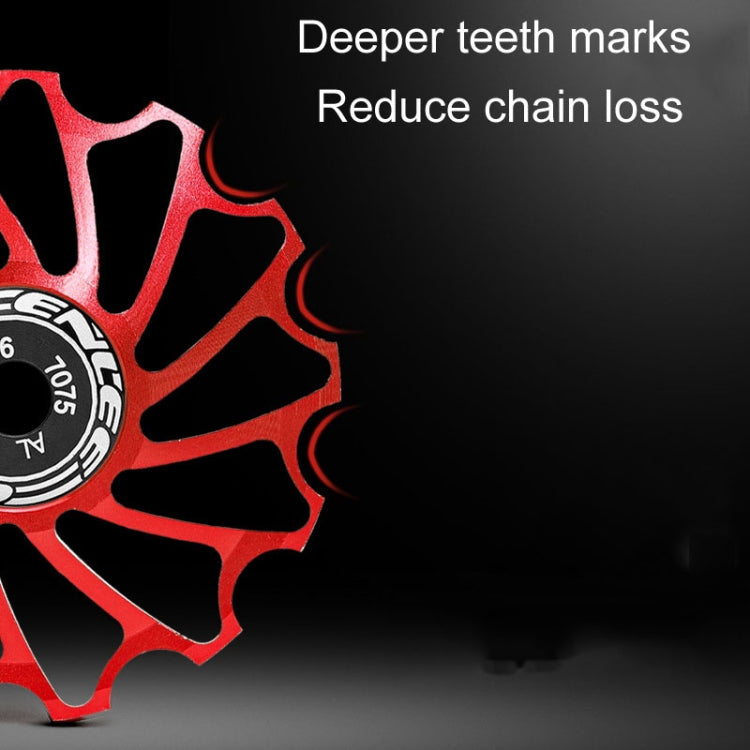 ENLEE Mountain Bicycle Rear Derailleur Guide Wheel Ceramic Bearing Tension Pulley, 13T, 11T