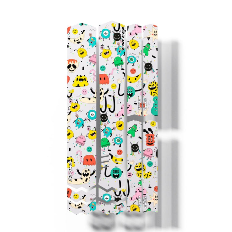 ENLEE E14611 10pcs /Set Bicycle TPU Invisible Film Road Bike Body Jersey Color Changing Membrane, Cartoon, Caterpillar, Beauty, Camouflage, Wood Monster, Sunset, Doughnut, Doodle, Orangutan, Chinese Dream