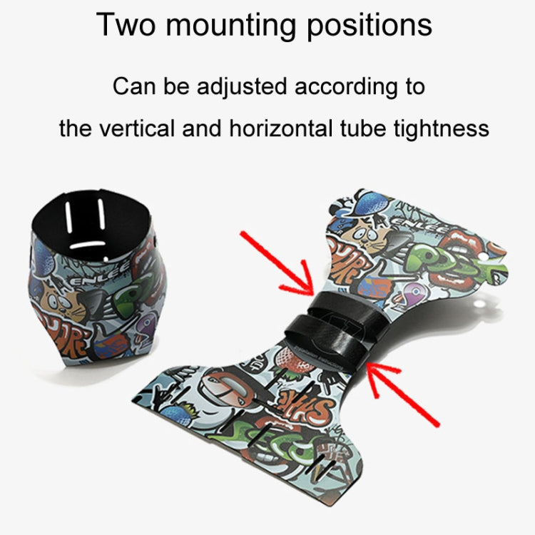 ENLEE Bicycle Water Bottle Cage Mountain Road Bike Universal Folding Water Cup Holder, Graffiti, Beauty