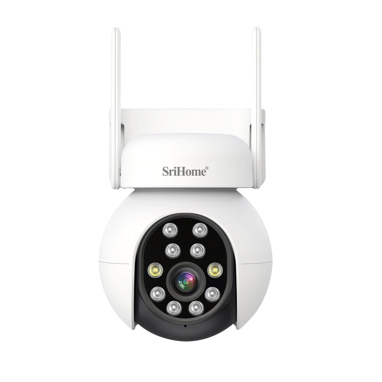 SriHome SH052 Wifi 5MP Wireless PTZ IP AI Auto Tracking Sound&Light Alarm Starlight Color Night Vision Outdoors Surveillance Camera, EU, US, UK, AU