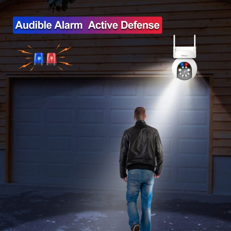 SriHome SH052 Wifi 5MP Wireless PTZ IP AI Auto Tracking Sound&Light Alarm Starlight Color Night Vision Outdoors Surveillance Camera, EU, US, UK, AU