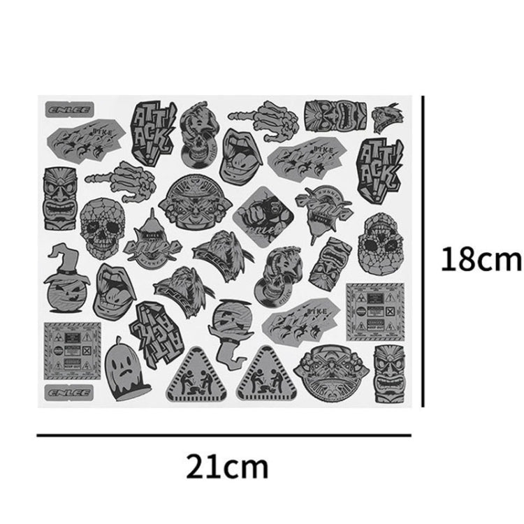 Electrical Motorcycle Graffiti Reflective Stickers Bicycle Decorative Warning Strips, ENLEE EN-6541 35pcs /Set