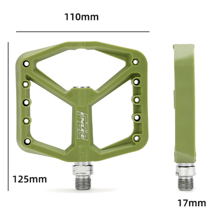 ENLEE F228 1pair Bicycle Nylon Pedals Mountain Bike Widened Riding Footrests