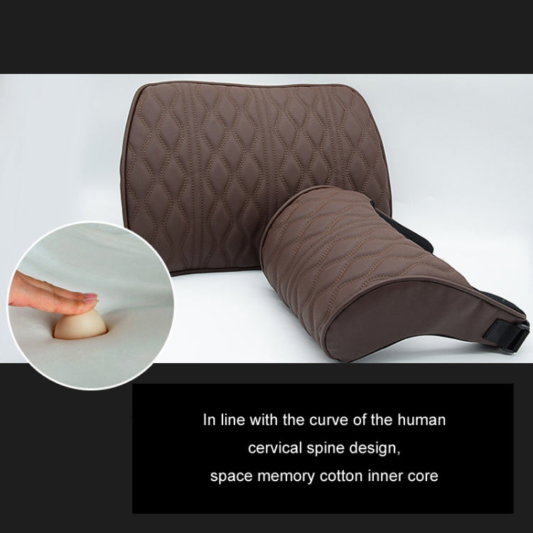 Car Seat Memory Foam Support Cushion, Black Headrest