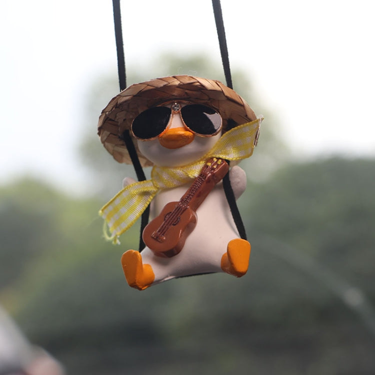 Car Cartoon Duck Rear View Mirror Interior Pendant
