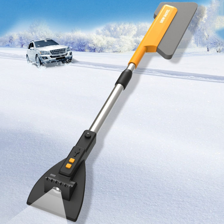 Car Multifunctional Telescopic Snow Shovel Glass Defrost De-icing Brush Winter Cleaning Tools, Ordinary