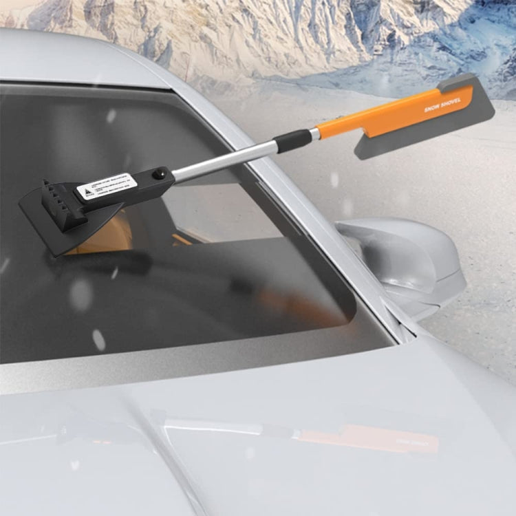Car Multifunctional Telescopic Snow Shovel Glass Defrost De-icing Brush Winter Cleaning Tools, Ordinary