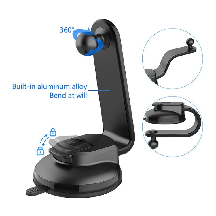 Car Dashboard Suction Cup Double Chuck Mobile Phone Holder