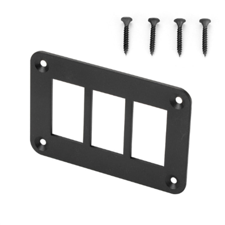 Road Aluminum Rocker Switch Panel Housing Bracket for Narva Type Boats Automotive Switch Parts, 2 Holes, 3 Holes, 4 Holes, 5 Holes