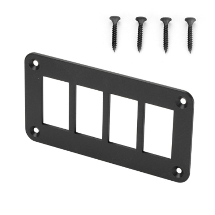 Road Aluminum Rocker Switch Panel Housing Bracket for Narva Type Boats Automotive Switch Parts, 2 Holes, 3 Holes, 4 Holes, 5 Holes
