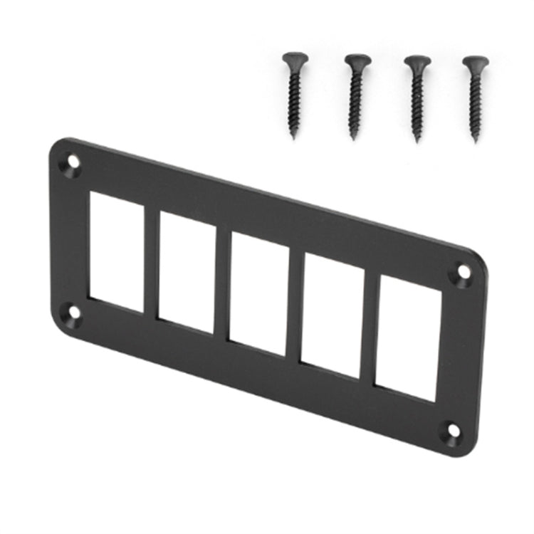 Road Aluminum Rocker Switch Panel Housing Bracket for Narva Type Boats Automotive Switch Parts, 2 Holes, 3 Holes, 4 Holes, 5 Holes