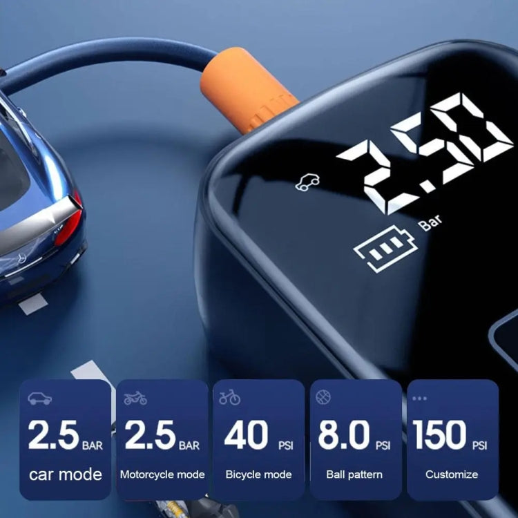 Car Portable Electric Tire Inflator Pump, Wired, Wireless Standard, Wireless Upgrade