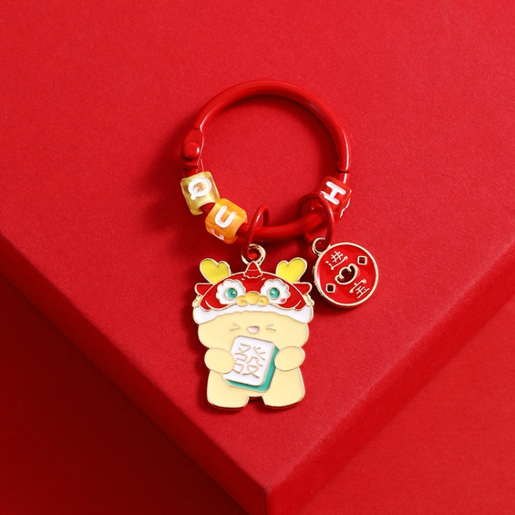 Year Of The Dragon Metal Pendant Cute Car Keychain Doll Couple Bag Pendant, Koi Dragon, Yingfu Dragon, Fortune Dragon, Lucky Dragon